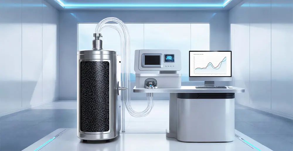 Laboratorieinstrumentbærergas